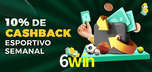 10% de bônus de cashback na 6win